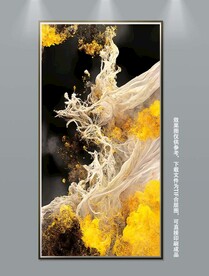 抽象艺术玄关装饰画