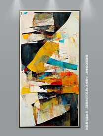 现代抽象立体玄关装饰画