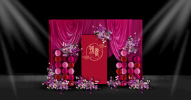 中式婚礼迎宾区