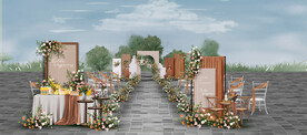 户外婚礼仪式区