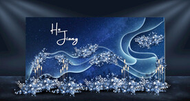 星空婚礼迎宾区