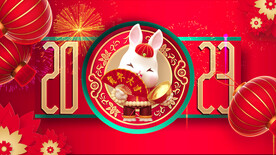 2023兔年片头PR模板