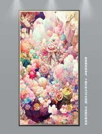 梦幻唯美玄关装饰画