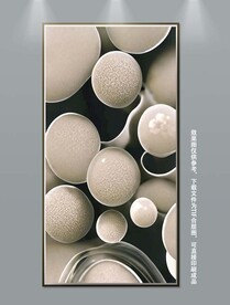 简约立体玄关装饰画