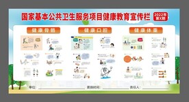 健康教育宣传栏 公共卫生服务