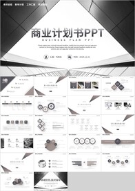 黑色通用项目商业计划书PPT