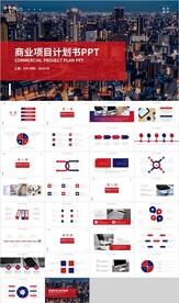 通用红色项目商业计划书PPT