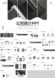 黑色商务公司简介企业文化PPT