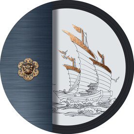 新中式线描国画装饰画