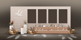 香槟色婚礼展示区