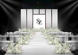 白色婚礼仪式区