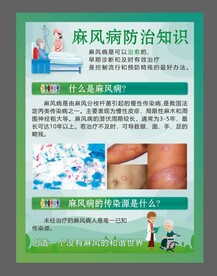 麻风病海报  健康教育宣传