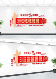 社会主义核心价值观文化墙