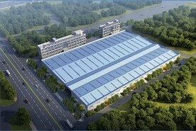 工厂整体规划设计案例鸟瞰图