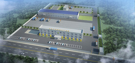 工厂整体规划设计案例鸟瞰图