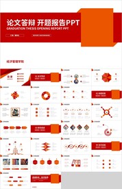 红色简约论文答辩开题报告PPT