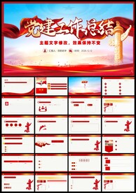 党建工作总结汇报PPT