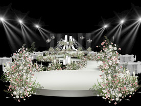 白色婚礼仪式区