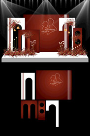 新中式婚礼现场KT板设计