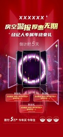 房地产年终经纪人带访活动海报