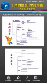 四年级三单元角的度量思维导图