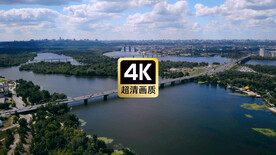 海上跨海大桥美景