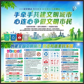 文明城市展板