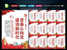 共青团展板 
