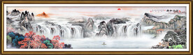 巨幅山水风景画