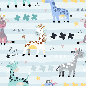 卡通长颈鹿壁纸