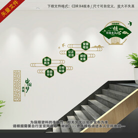 社会主义核心价值观楼梯