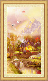 欧式乡村风景油画