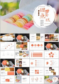 蛋糕点心甜点动态ppt模板