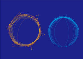 科技感线条圆点 球形