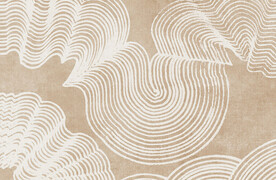 暖灰抽象线条地毯图案