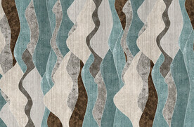 抽象色块地毯图案