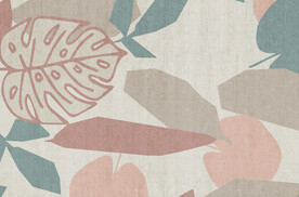 暖灰色块抽象地毯