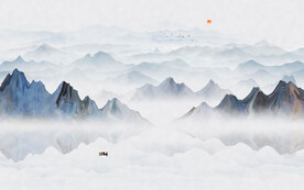水墨山水画