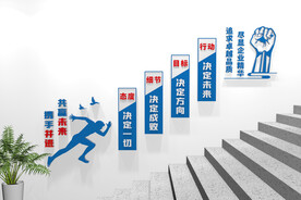 企业楼梯文化墙
