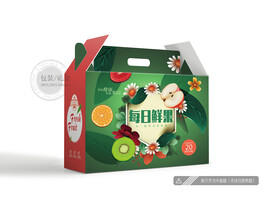 水果包装 平面图