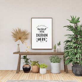 客厅木质相框样机