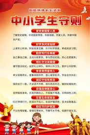 中小学生守则海报