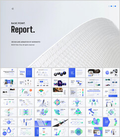 高端商务动态汇报述职ppt模板