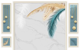 大理石创意立体背景墙
