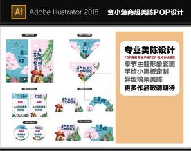 超市春季美陈店教POP