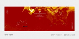 红金沙发背景装饰画