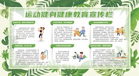 运动健身健康教育宣传栏