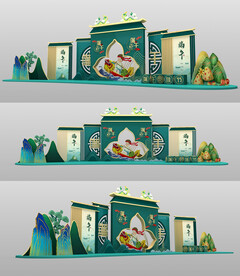 中式美陈3d模型