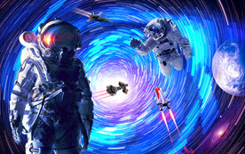 星空科技宇航员背景墙