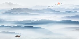 高端意境水墨